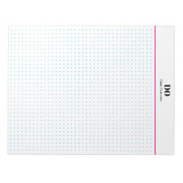 Stationery Monogram Initials Dot Grid Notepad Anteckningsblock