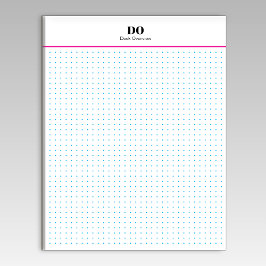 Stationery Monogram Initials Dot Grid Notepad Anteckningsblock