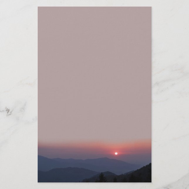 stationery sunset brevpapper (Framsida)