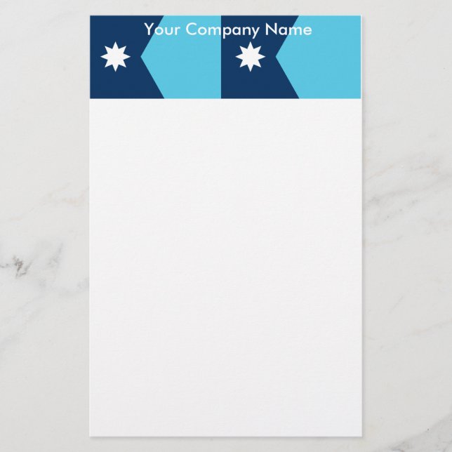 Stationery with Flag of Minnesota, USA Brevpapper (Framsida)