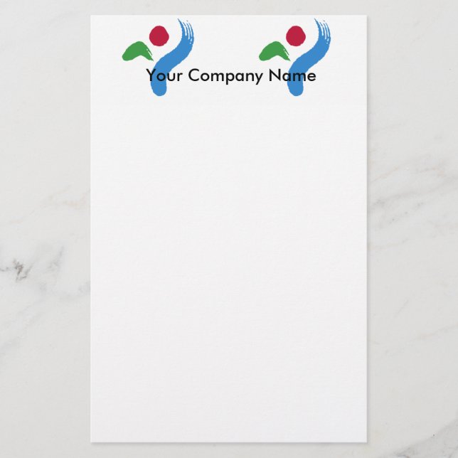 Stationery with Flag of Seoul, South Korea Brevpapper (Framsida)