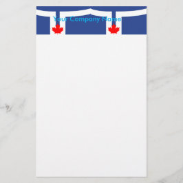 Stationery with Flag of Toronto, Canada Brevpapper