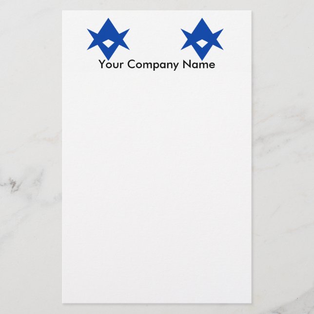 Stationery with Flag of Toyota City, Japan Brevpapper (Framsida)