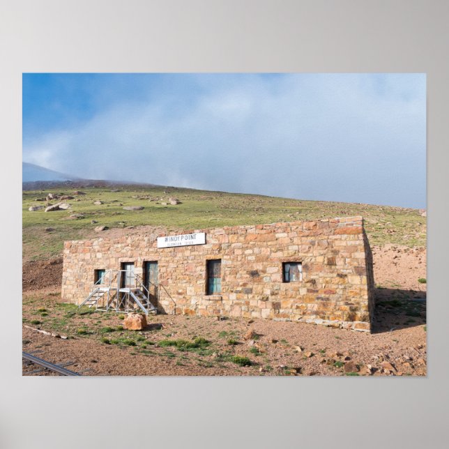 Stationshus vid Pikes Peak Poster (Framsidan)