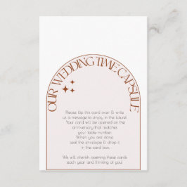 Stationskort för kapselpapper i bröllop rådkort