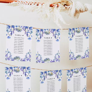 Stationskort för Periwinkle Wildblomma Blommigt Br Inbjudningar