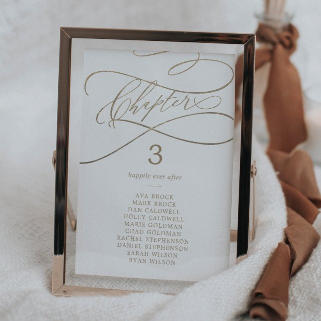 Stationsschemakort för romantiskt Guld Bok-kapitel Inbjudningar (Skapare uppladdad)