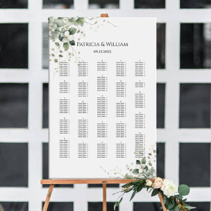 Stationsschemat Grey bröllop alfabetiskt Poster