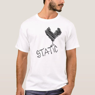 Statisk elektricitet "klottrar" T T-shirt