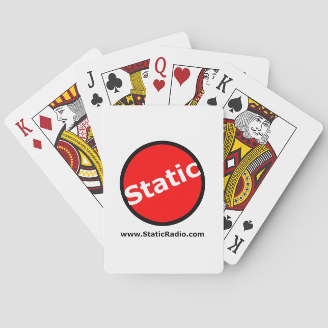Statiska radiokort spel kort (Baksidan)