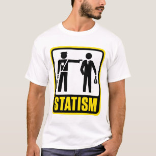 Statismvarning undertecknar skjortan t-shirt