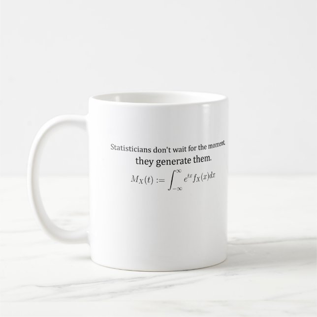 Statisticians gör inte väntan kaffemugg (Vänster)