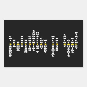 Statistik är Coola Sticker Rektangulärt Klistermärke