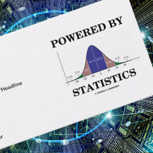 Statistik (Bell Curve Attitude) Visitkort