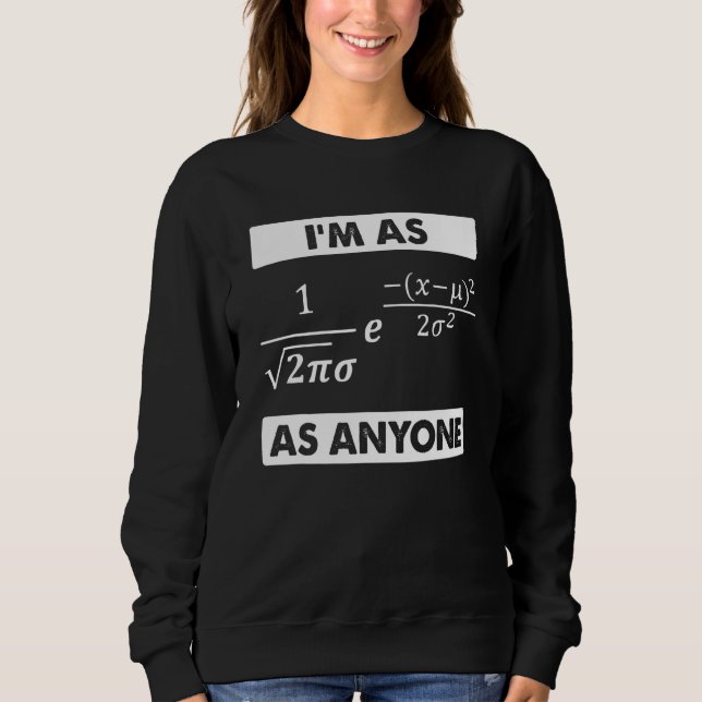 Statistik för normal distribution av matematik t shirt (Framsida)