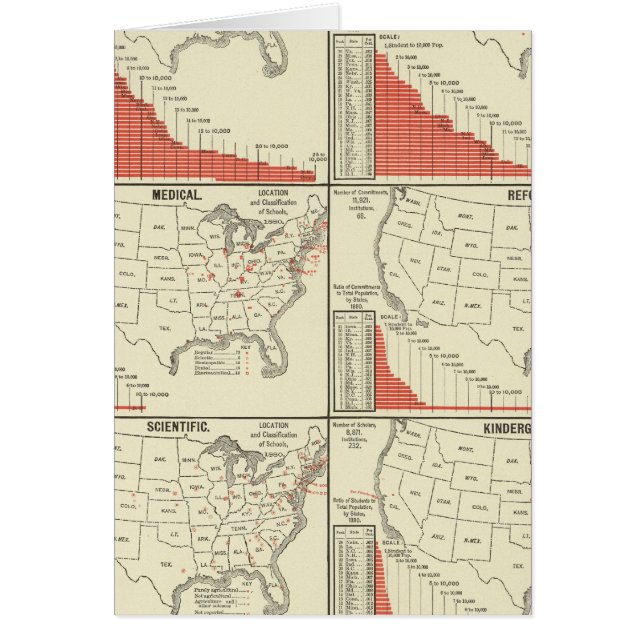 Statistik för speciella skolor hälsningskort (Framsidan)
