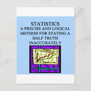 Statistik humor vykort