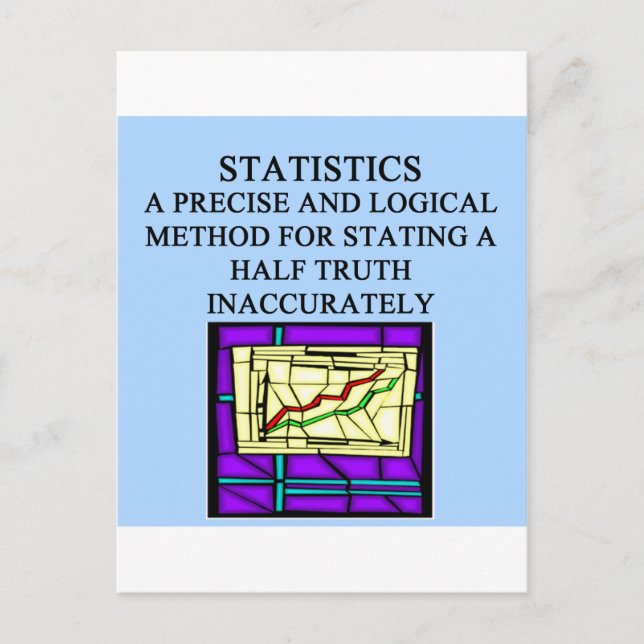 Statistik humor vykort (Framsida)