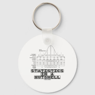 Statistik i en Nutshell (statistik-fusklakan) Nyckelring