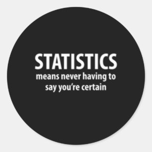 Statistik Math Science Geek Runt Klistermärke