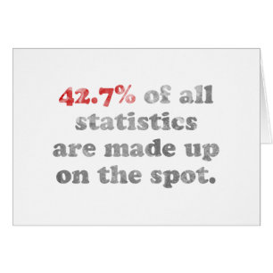 Statistik som göras upp hälsningskort