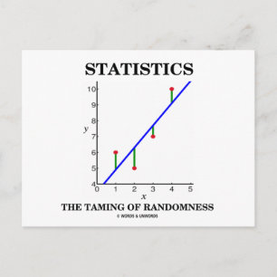 Statistik Tämjandet Av Slumpmässighet (Stats Humor Vykort