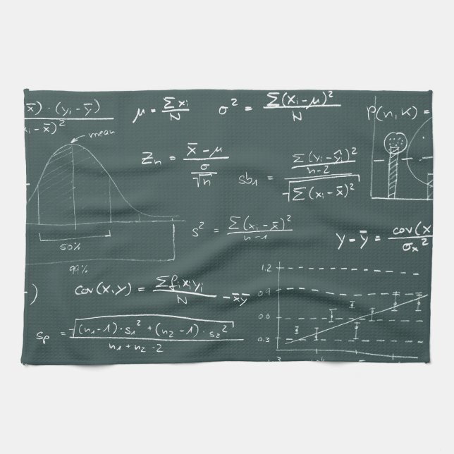 Statistikblackboard Kökshandduk (Horisontell)