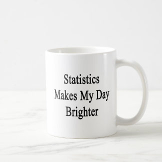 Statistiken gör min dag ljusare kaffemugg