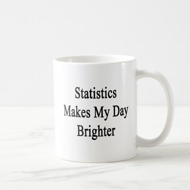 Statistiken gör min dag ljusare kaffemugg (Höger)