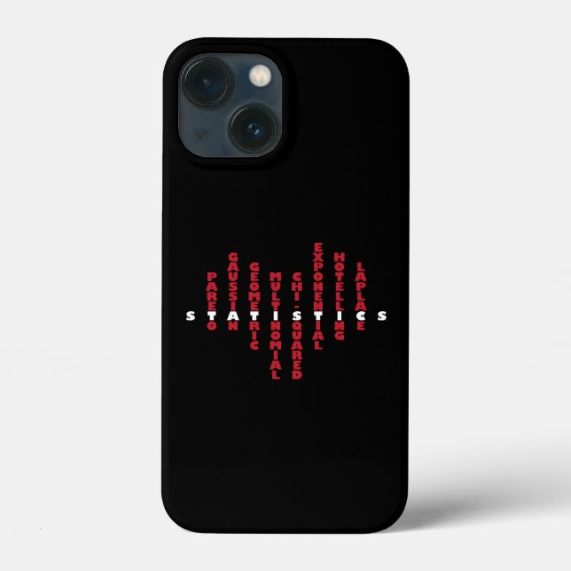 Statistiken över kärlek iphone case (mörk färg) (Baksida)