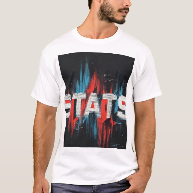 Statistikfel Data Art  T Shirt (Framsida)