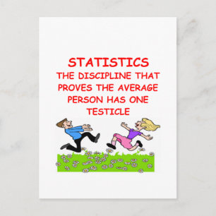 statistikskämt vykort