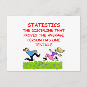 statistikskämt vykort