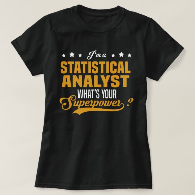 Statistisk analytiker t shirt (Design framsida)