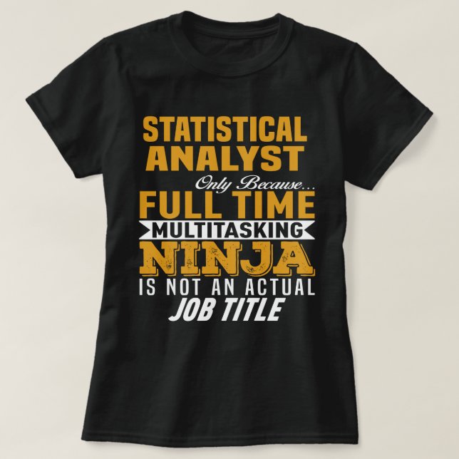 Statistisk analytiker t shirt (Design framsida)