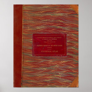 Statistisk atlas United Stater Poster