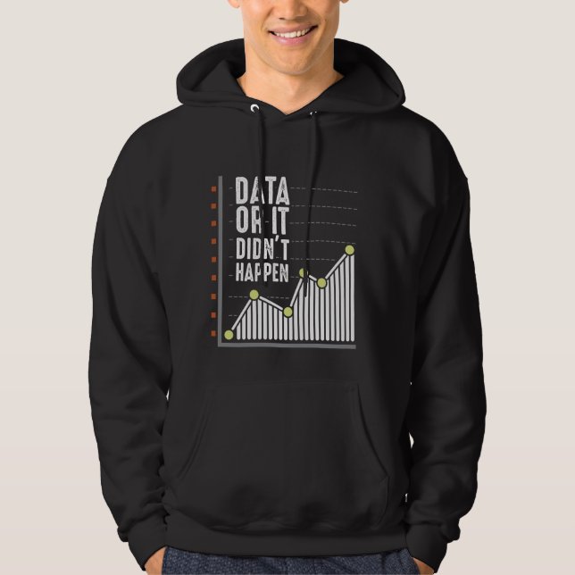 Statistiska statistikforskare för databeteende hoodie (Framsida)