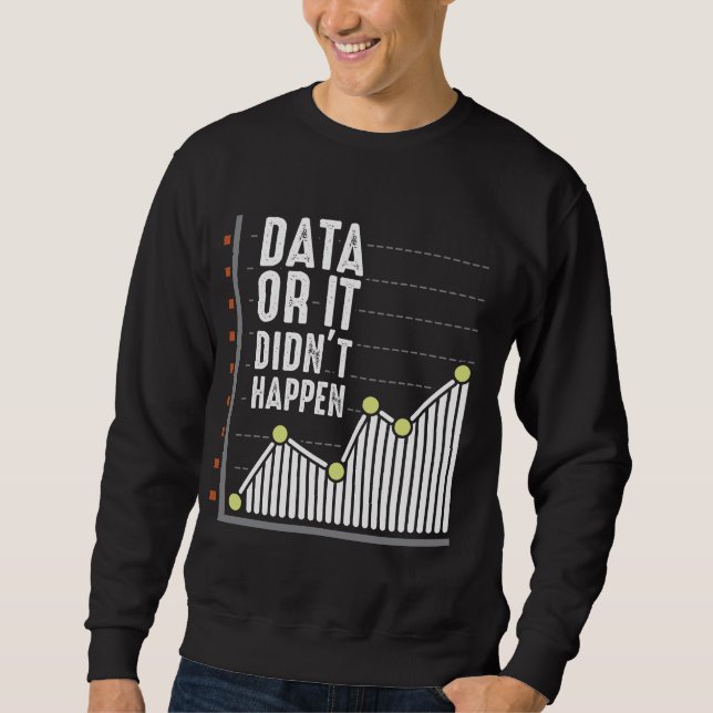 Statistiska statistikforskare för databeteende lång ärmad tröja (Framsida)