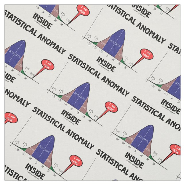 Statistiskt anomalöst invändig Bellkurva... Tyg (Provkarta)