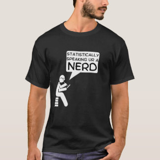 Statistiskt högtalande utformning av NERD-Tecknad T Shirt
