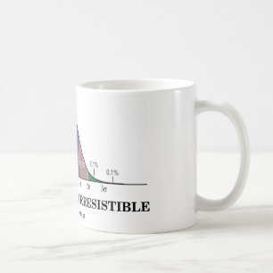 Statistiskt oemotståndligt (statistik-humorn) kaffemugg