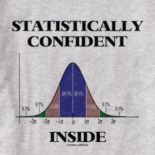 Statistiskt säker inre (Bellkurva Humor) Tee Shirt