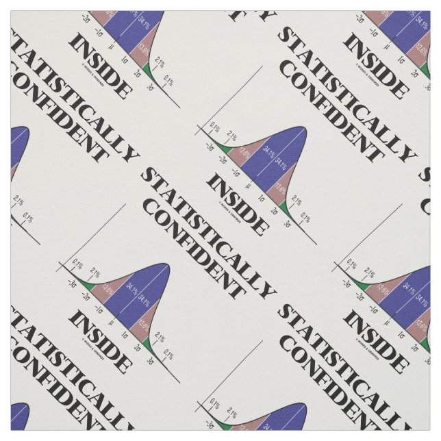 Statistiskt säker inre böjning Humor Tyg (Provkarta)