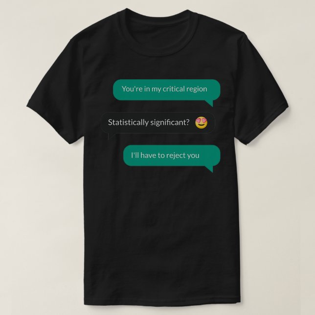 Statistiskt signifikant ej t shirt (Design framsida)