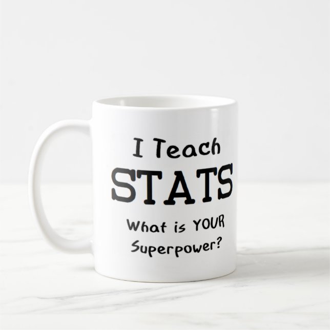 statistlärarinna kaffemugg (Vänster)