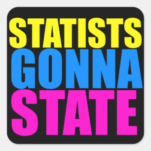Statists som går att påstå klistermärken