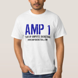 Stativ för ampere 1 upp Amputeebasketskjortan T-shirt
