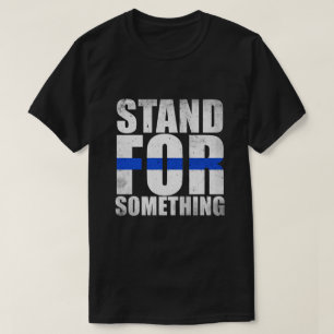 Stativ för något tunn blålinjenpolis t shirt