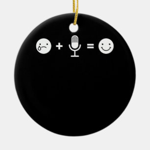 Stativ komedi gör Lycklig Funny Gift Komiker Ka Julgransprydnad Keramik
