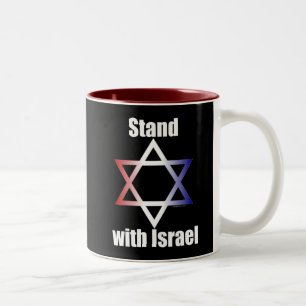 Stativ med den Israel muggen Två-Tonad Mugg